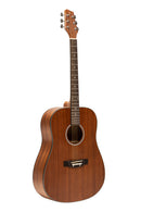 Stagg Acoustic dreadnought guitar, sapele, natural finish