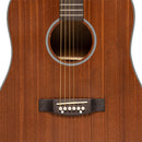 Stagg Acoustic dreadnought guitar, sapele, natural finish