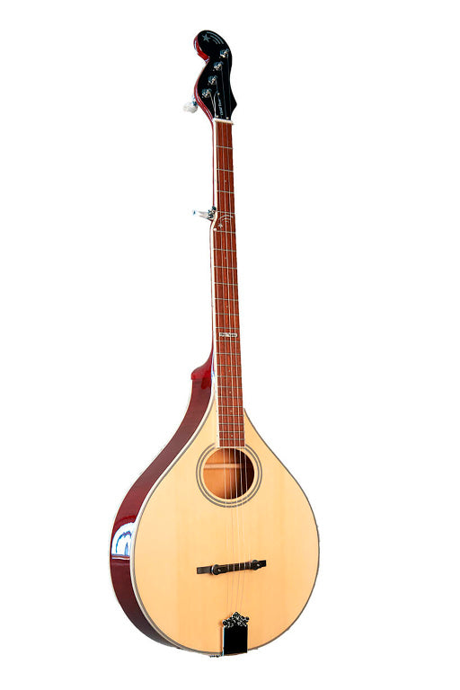 Gold Tone Banjola, electric-acoustic 5-string banjo neck with A-style mandolin body and padded bag