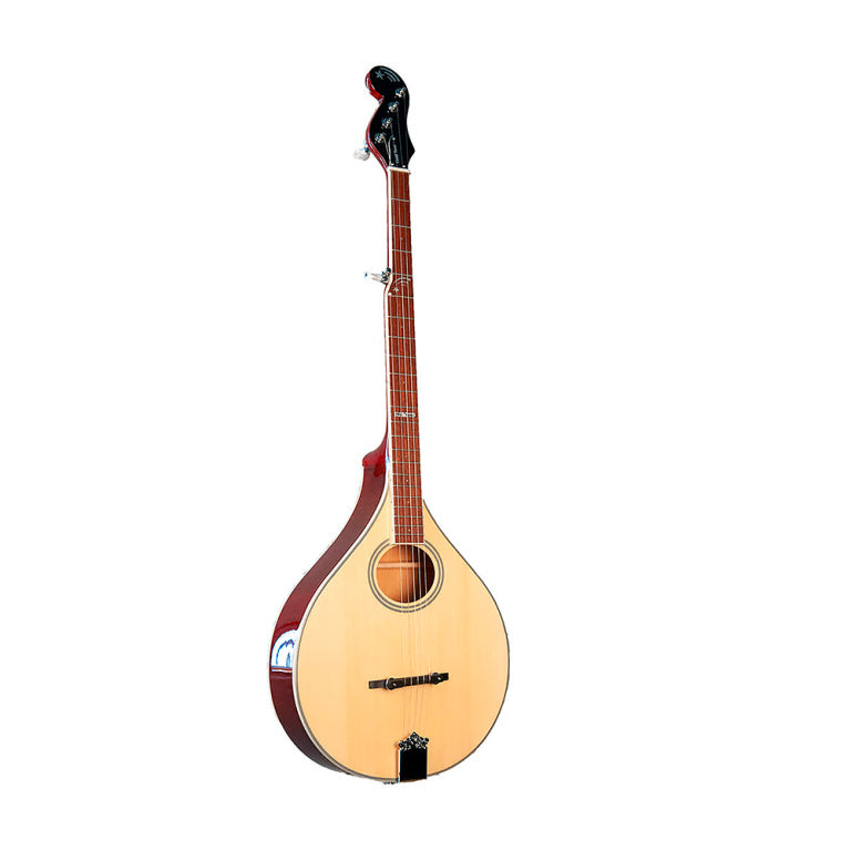 Gold Tone Banjola, electric-acoustic 5-string banjo neck with A-style mandolin body and padded bag