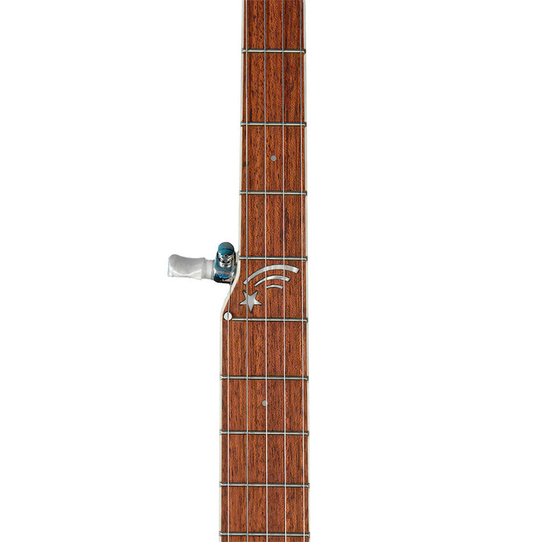 Gold Tone Banjola, electric-acoustic 5-string banjo neck with A-style mandolin body and padded bag