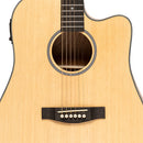 Stagg Electro-acoustic dreadnought guitar with cutaway