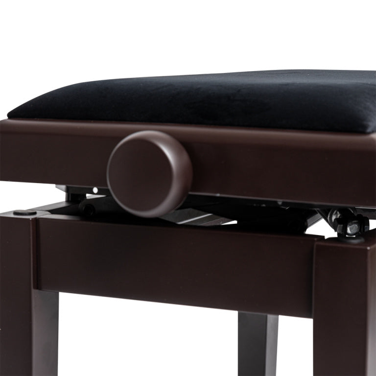 Stagg Matt rosewood hydraulic piano bench with fireproof black velvet top