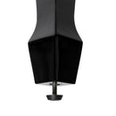Stagg Highgloss black concert hydraulic piano bench with fireproof black vinyl top
