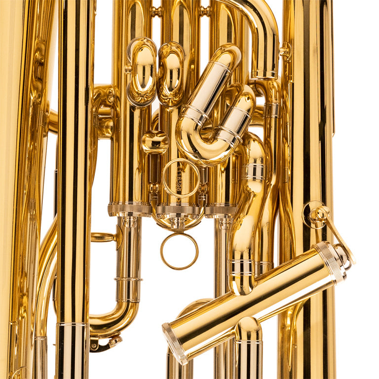 Stagg Bb euphonium, compensating system, with soft case - clear lacquered