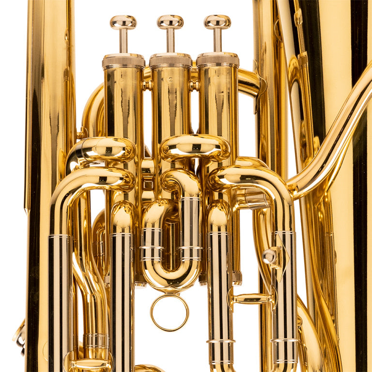 Stagg Bb euphonium, compensating system, with soft case - clear lacquered