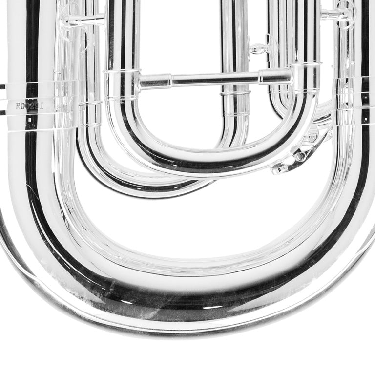 Stagg Bb euphonium, compensating system, with soft case - Silver Plated