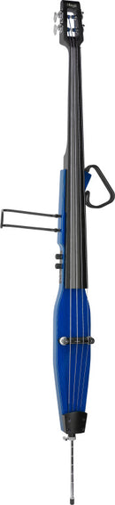 Stagg 3/4 electric double bass with gigbag, transparent blue