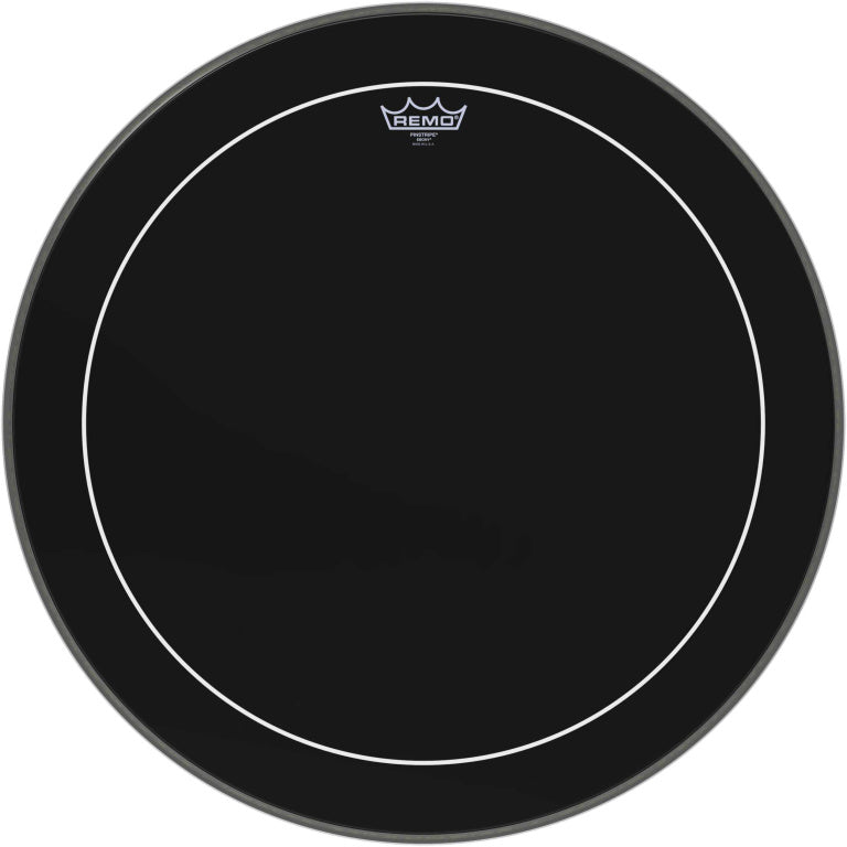 Remo 24" Ebony Pinstripe Bass Drum Head.