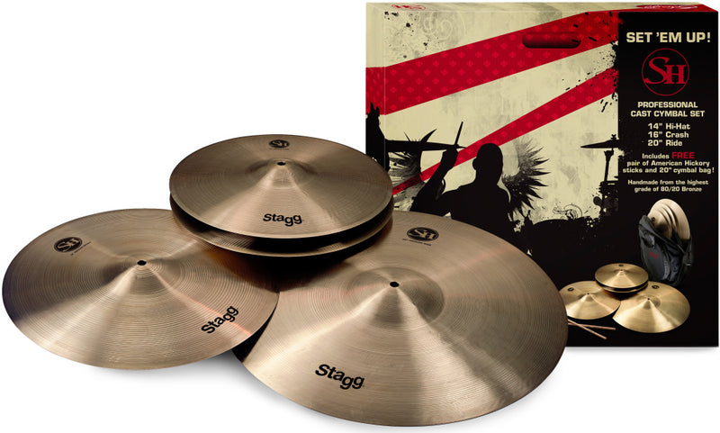 Stagg SH Series, Regular finish, Matched Cymbal Set