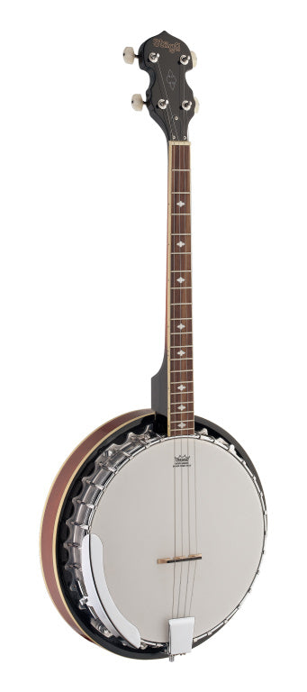 Stagg 4-string Bluegrass Banjo Deluxe w/ metal pot - high gloss finish