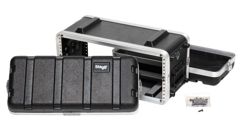 Stagg Shallow ABS case for 4-unit rack