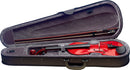 Stagg 4/4 Solid Maple Violin w/ standard-shaped soft-case - Red