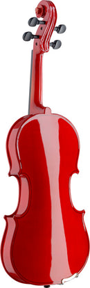 Stagg 4/4 Solid Maple Violin w/ standard-shaped soft-case - Red