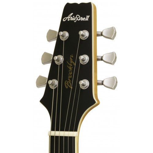 Aria Electric Guitar - 718 MK2 Brooklyn - Open Pore White