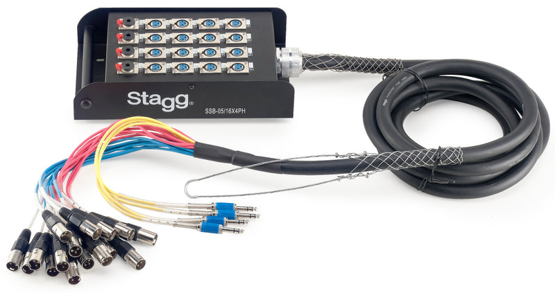 Stagg S-Series Stagebox - 16x XLR F Inputs/ 4x Stereo Jack Outputs