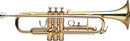 Stagg Bb Trumpet, ML-bore, gold brass body - clear lacquered