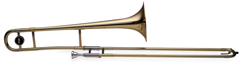 Stagg Bb Tenor Trombone, S-bore, Brass body material - clear lacquered
