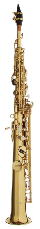 Stagg Bb Soprano Saxophone, straight body - clear lacquered
