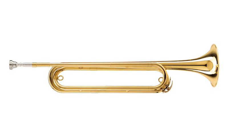 Stagg Eb Fanfare Trumpet Cavalry, body in brass - clear lacquered