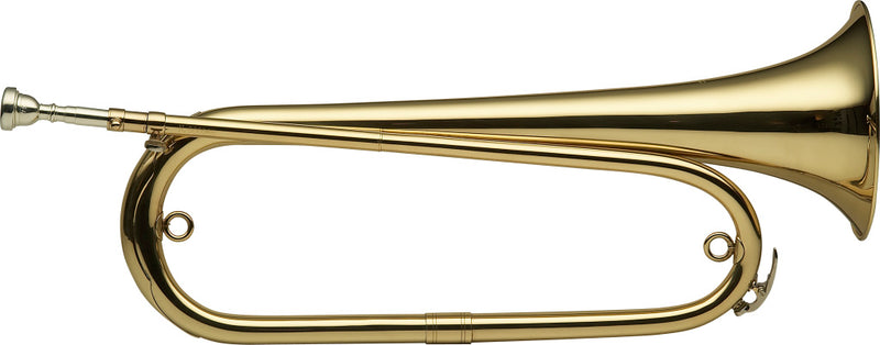 Stagg Bb Bugle, body in brass - clear lacquered