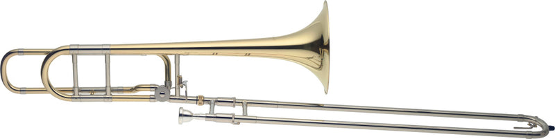 Stagg Professional Bb/F Tenor Trombone, open wrap, L-bore - clear lacquered