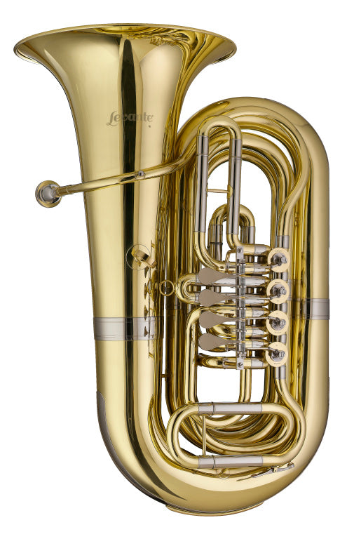 Stagg Bb Tuba w/4 Rotary valves, Compact - clear lacquered