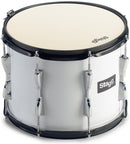 Stagg 14 x 12" marching tenor drum, white, with strap