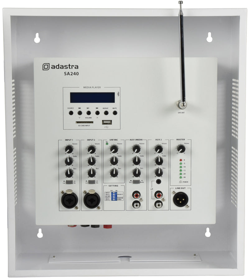 SA240 Secure Wall Amp +UHF Mic