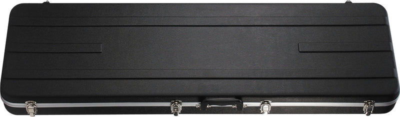 Stagg Basic series lightweight ABS hardshell case for electric bass guitar, square-shaped model