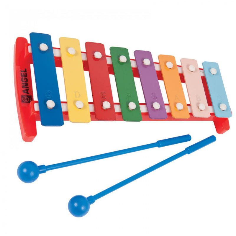 Angel 8 Note Glockenspiel – Coloured Keys