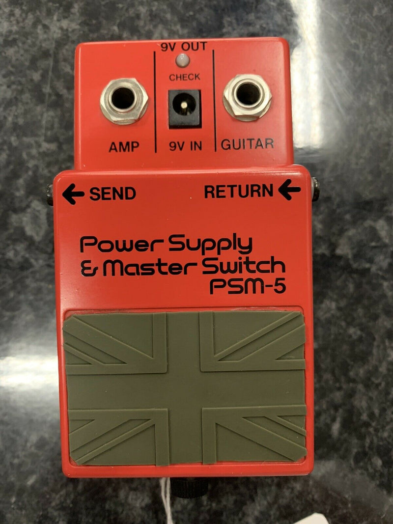 BOSS PSM-5 Power Supply and Master Switch Guitar Pedal -Japan - Union Jack