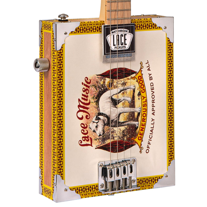 Lace Cigar Box Guitar Secret Society 4-string guitare élect