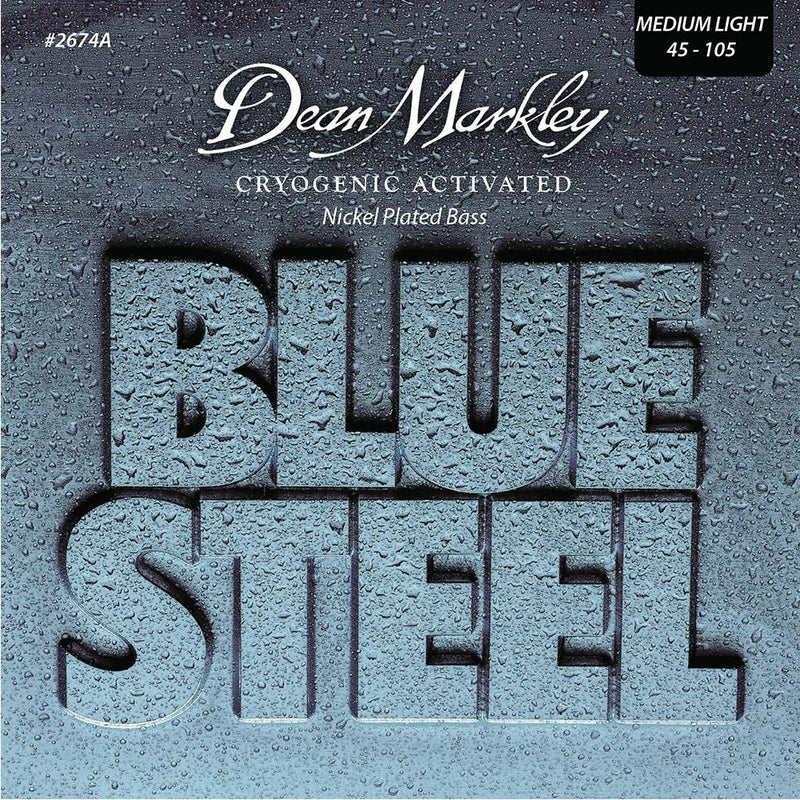 Dean Markley Blue Steel NPS Bass Guitar Strings Medium Light 4 String 45-105