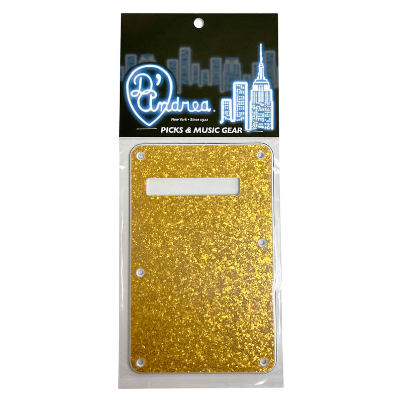 D'Andrea Backplate ~ S-Style ~ Gold Sparkle