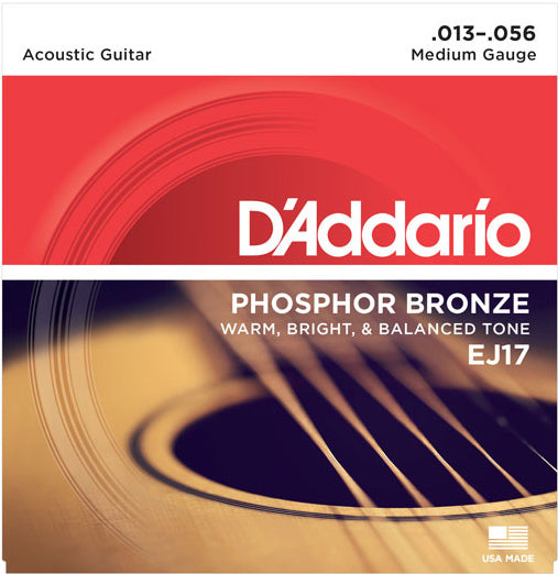 D'Addario EJ17 Medium Acoustic 13-56