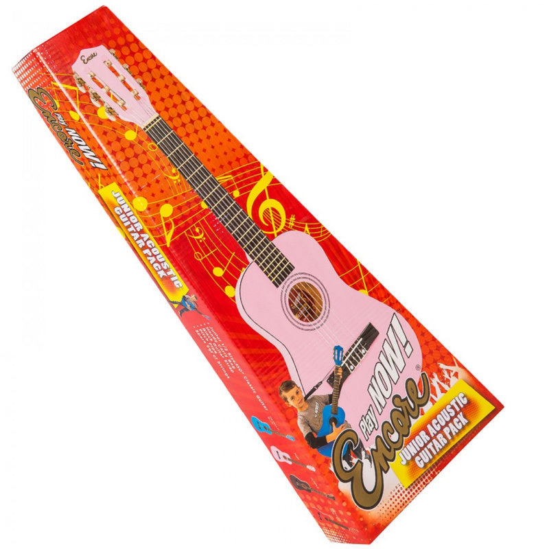 ENCORE 1/2 Size Junior Acoustic Guitar Pack ~ Pink