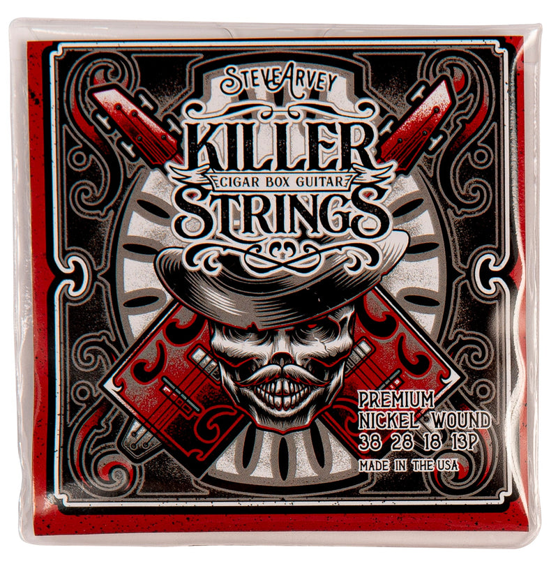 Killer Strings for Cigar Box Guitars ~ Set of 4 ~ Light Nickel