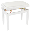 Kinsman Adjustable Piano Bench ~ Polished Gloss White