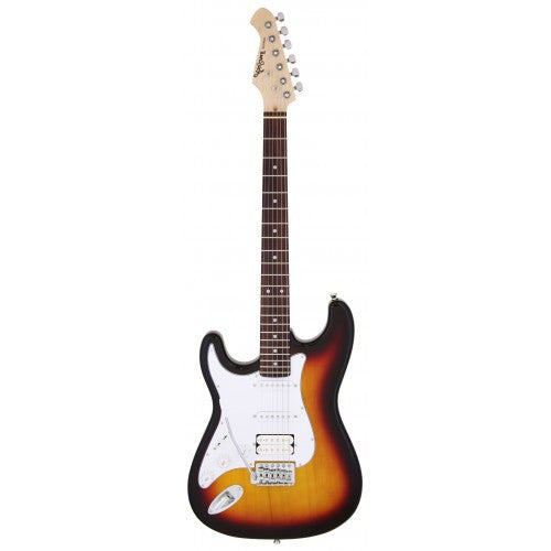 Aria Electric Guitar - STG 004 Left Handed - 3 Tone Sunburst