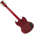 Vintage VS6 Reissued Electric Guitar ~ Left Hand Cherry Red