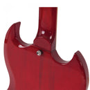 Vintage VS6 Reissued Electric Guitar ~ Left Hand Cherry Red