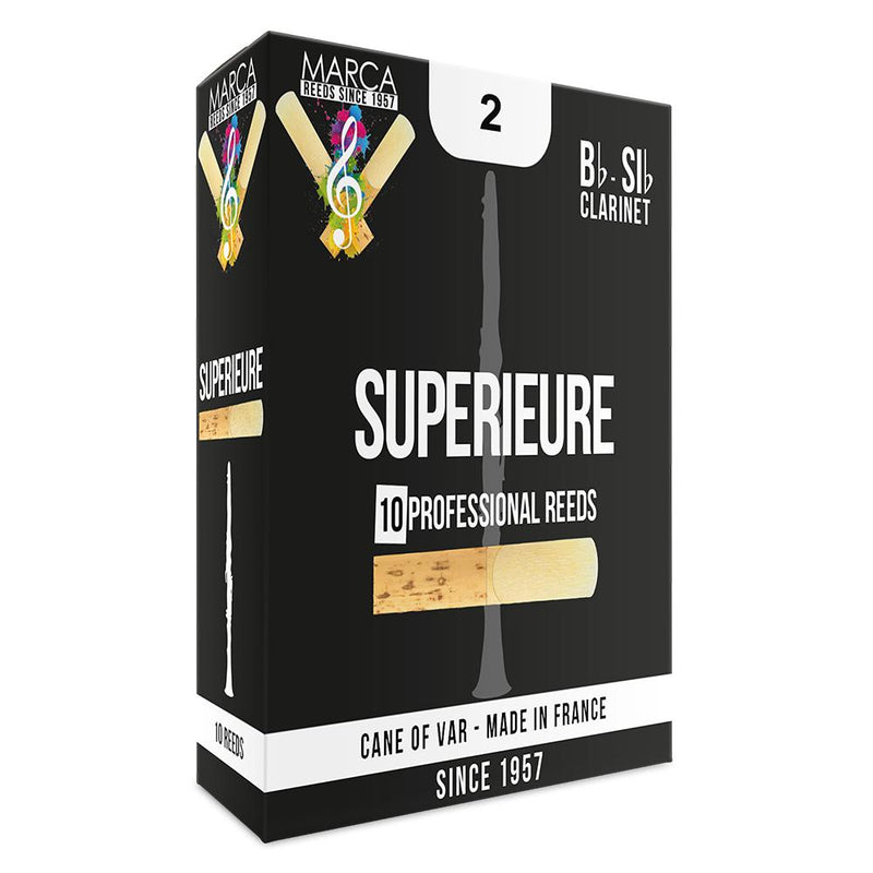 Marca Superieure Reeds ~ 10 Pack ~ Bb,Clarinet ~ 2