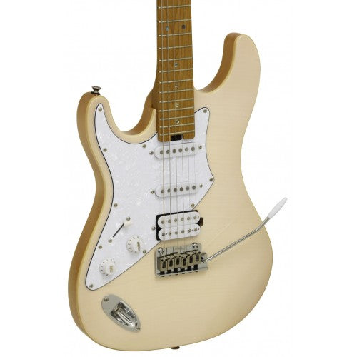 Aria Electric Guitar - 714 JH Fullerton - Marble White