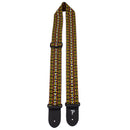 Perri's 2" Retro Hootenanny Poly Guitar Strap ~ Yellow Brown