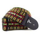 Perri's 2" Retro Hootenanny Poly Guitar Strap ~ Yellow Red