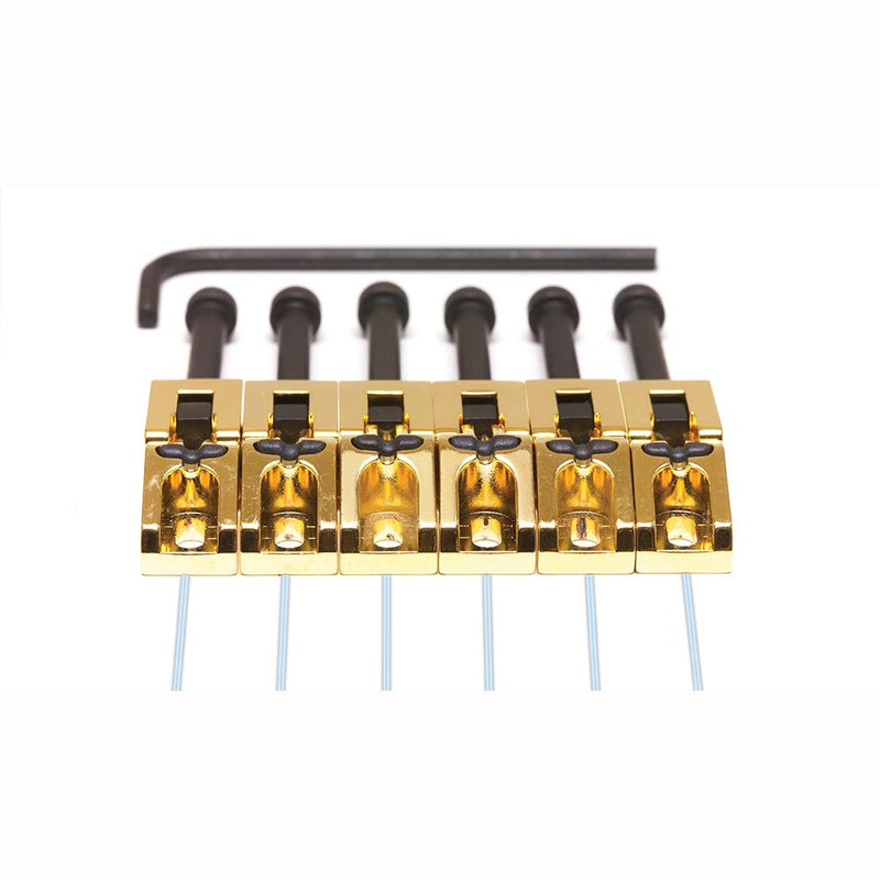 GraphTech PN-0080-G6 Ghost Floyd Rose® Style Saddles Gold