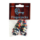 D'Andrea Large Finger Pick Pack ~ Multi-Colour ~ 6 Picks