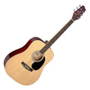 Stagg 1/2 natural dreadnought acoustic guitar with basswood top