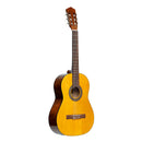 Stagg Guitar pack with 3/4 natural-coloured classical guitar with linden top, tuner, bag and colour box